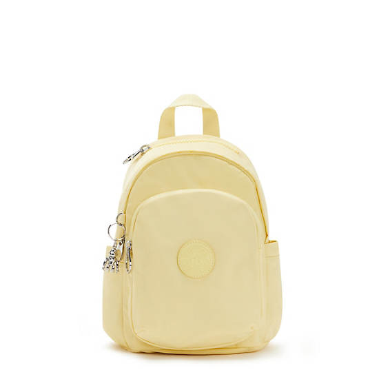 Kipling Delia Mini Backpacks Soft Yellow | AU 1567JP